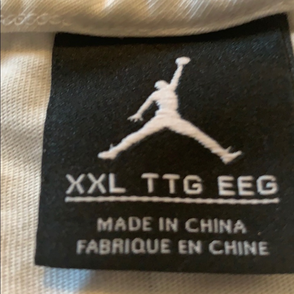 Jordan long sleeve white very cool design.